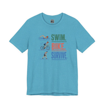 Swim Bike Survive Texture Tee