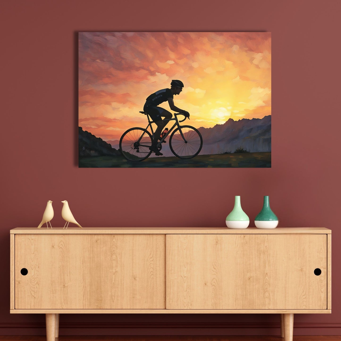 Sunset Male Cyclist