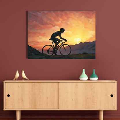 Sunset Male Cyclist