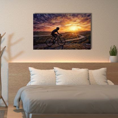 Sunset Female Cyclist