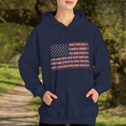 Bike Chain Flag Hoodie
