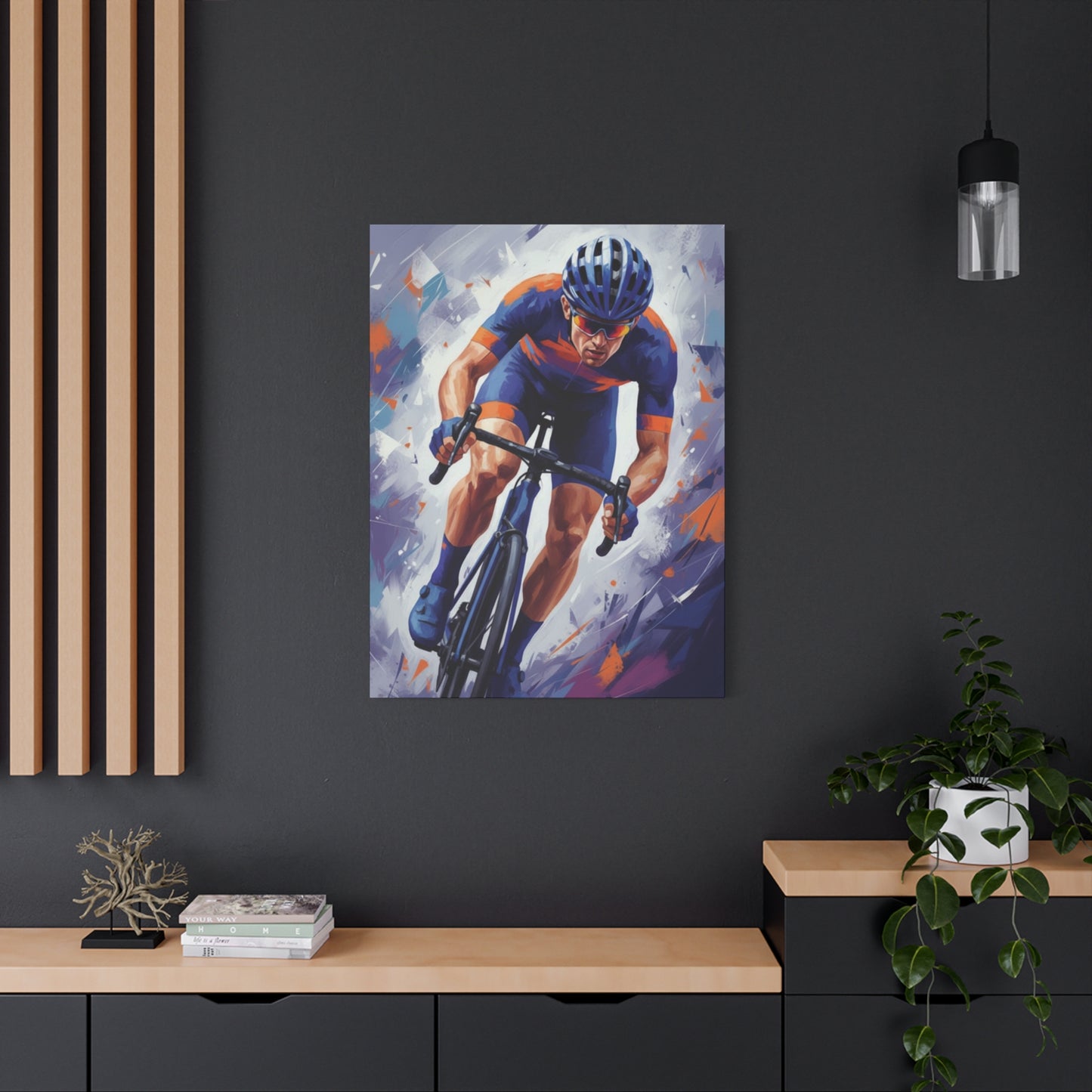 Color Splash Cyclist - Male