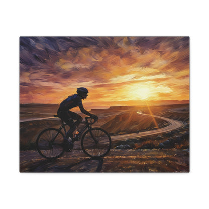 Sunset Female Cyclist