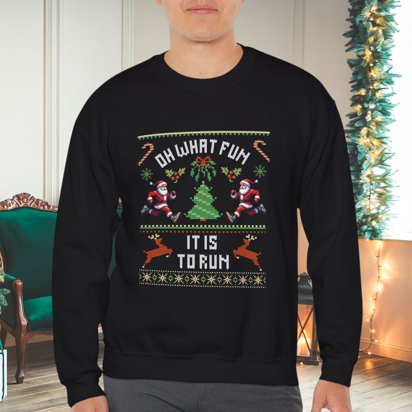 Fun To Run Christmas Sweatshirt