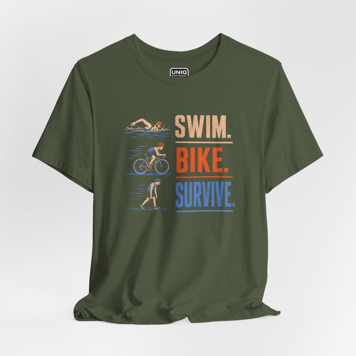 Swim Bike Survive Texture Tee