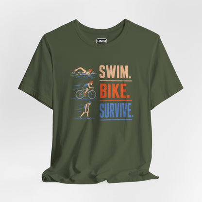 Swim Bike Survive Texture Tee