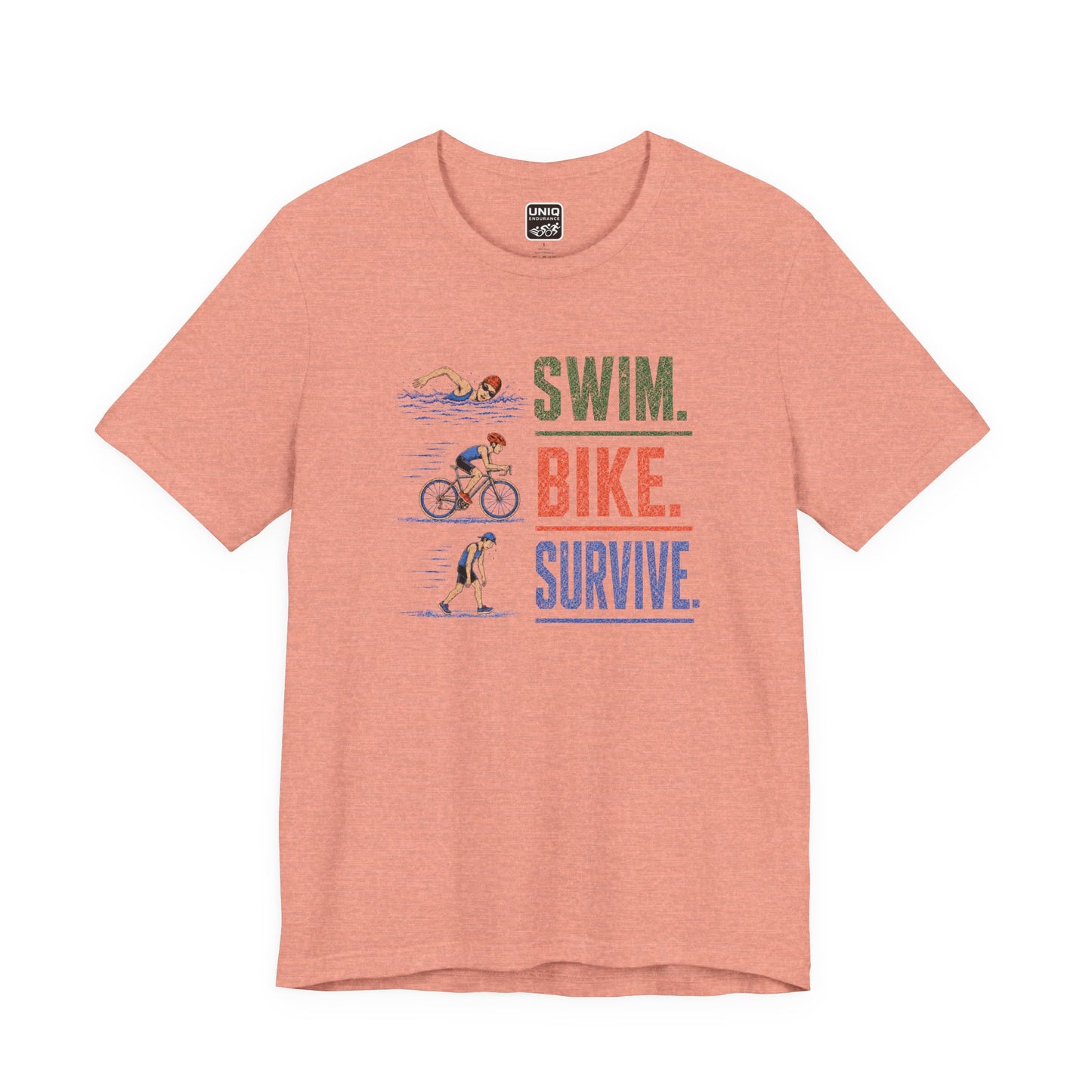 Swim Bike Survive Texture Tee
