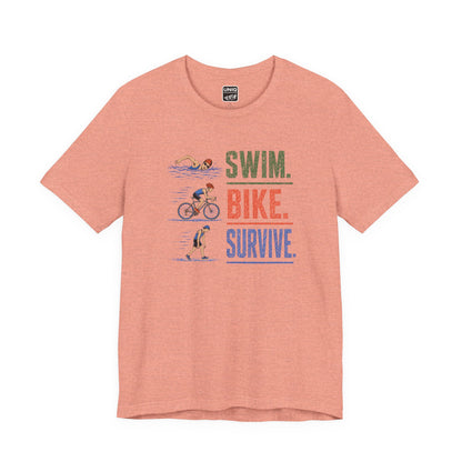 Swim Bike Survive Texture Tee