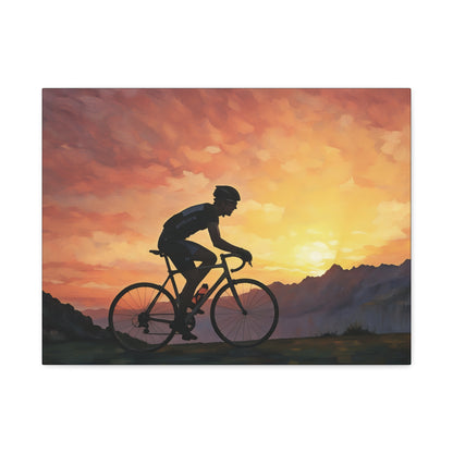 Sunset Male Cyclist