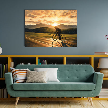 Sunset Female Cyclist 2