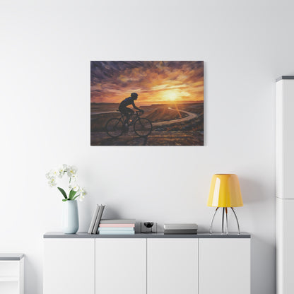 Sunset Female Cyclist