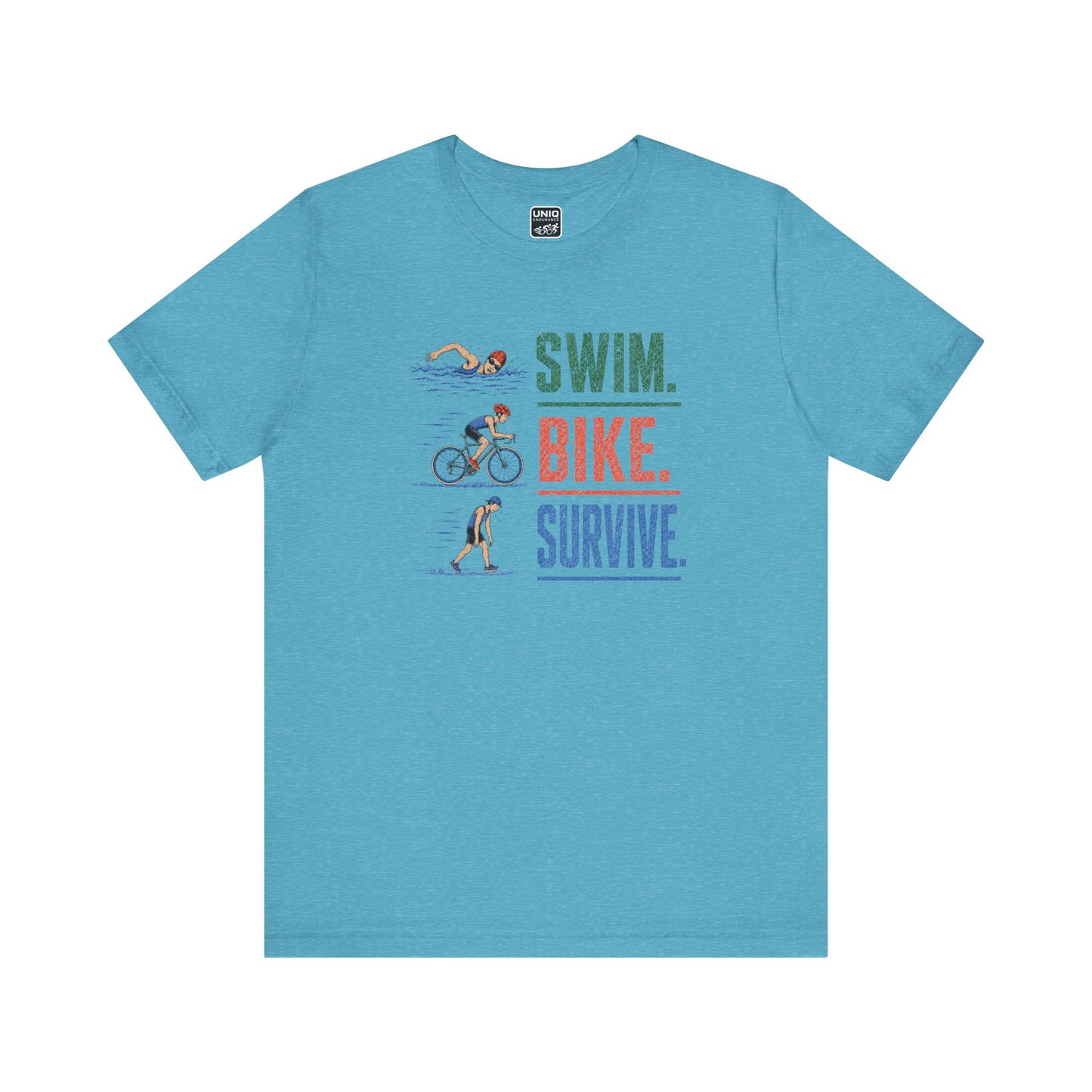 Swim Bike Survive Texture Tee