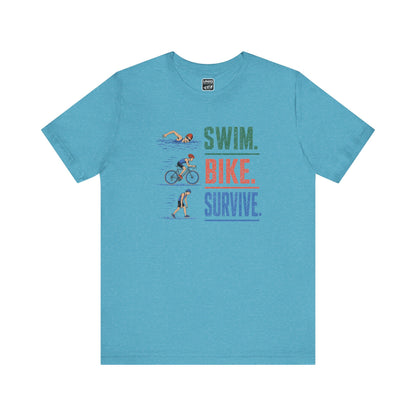 Swim Bike Survive Texture Tee