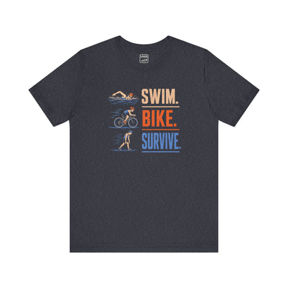Swim Bike Survive Texture Tee
