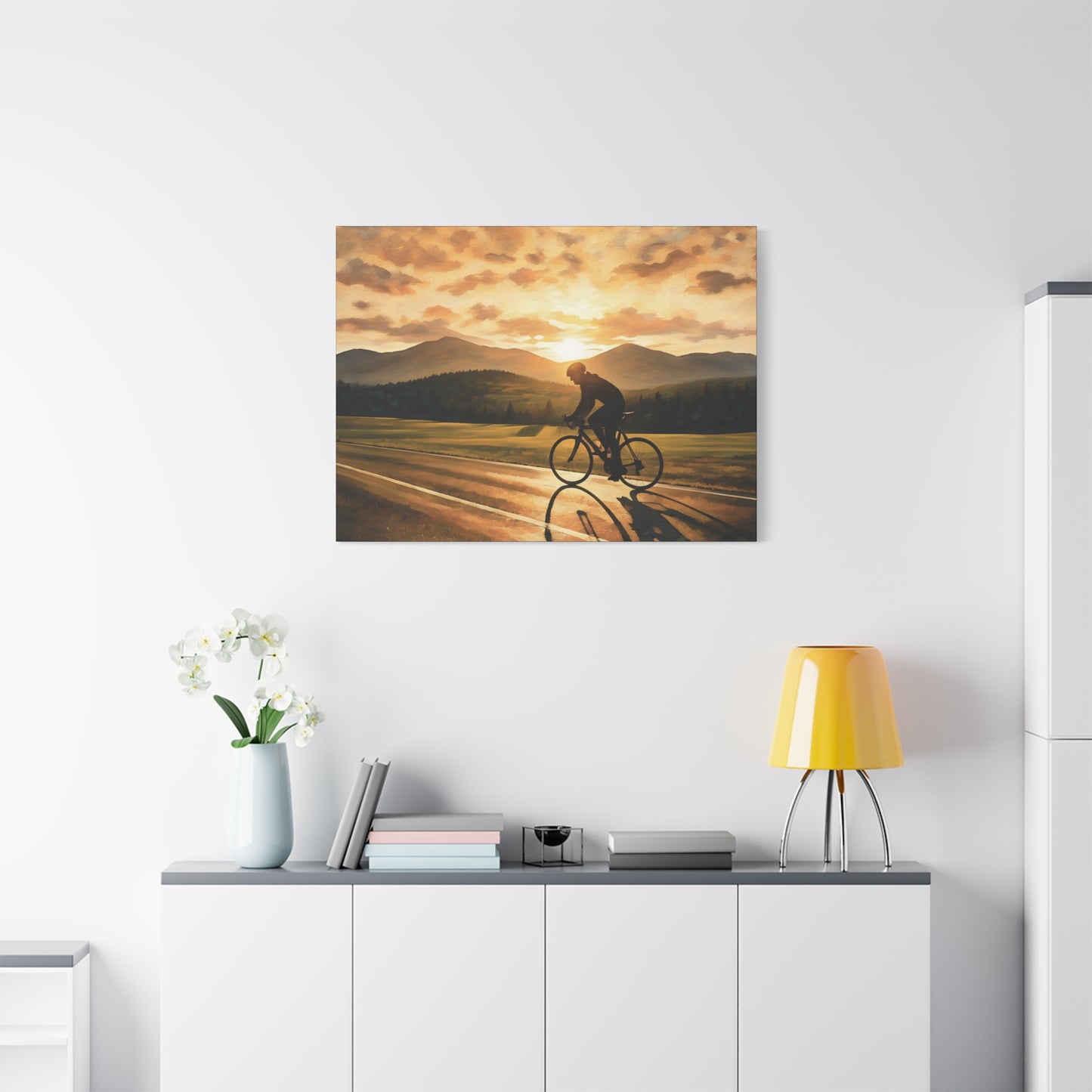 Sunset Female Cyclist 2