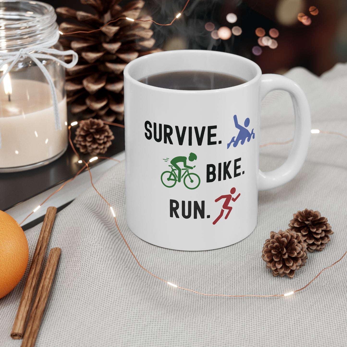 Survive Bike Run Mug