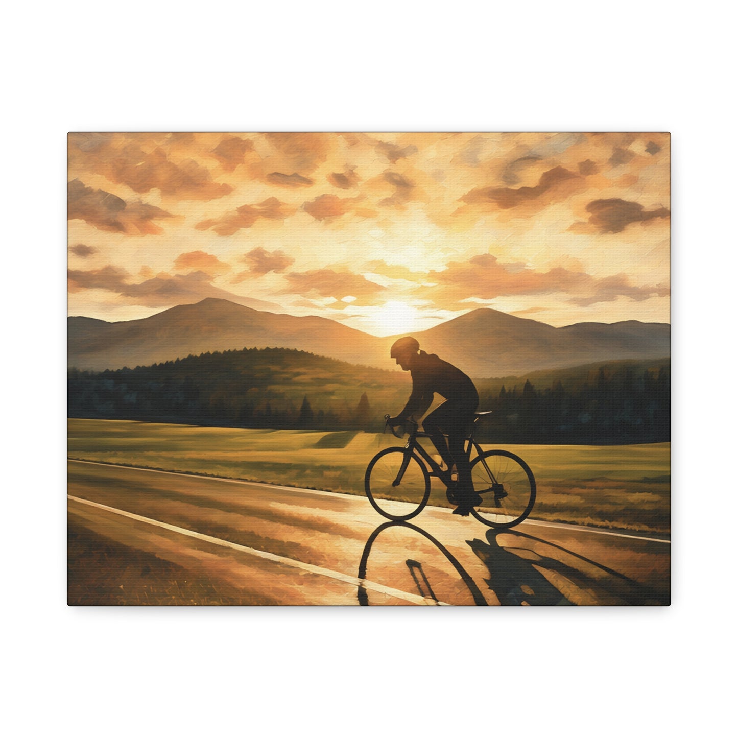 Sunset Female Cyclist 2