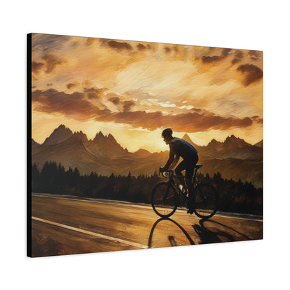 Sunset Male Cyclist 2