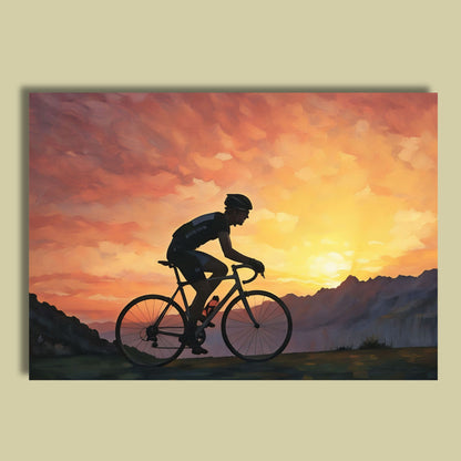 Sunset Male Cyclist