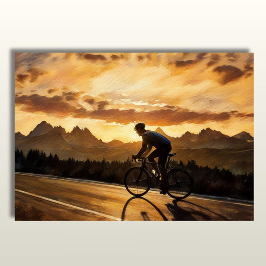 Sunset Male Cyclist 2