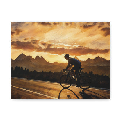 Sunset Male Cyclist 2