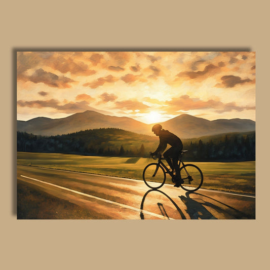 Sunset Female Cyclist 2