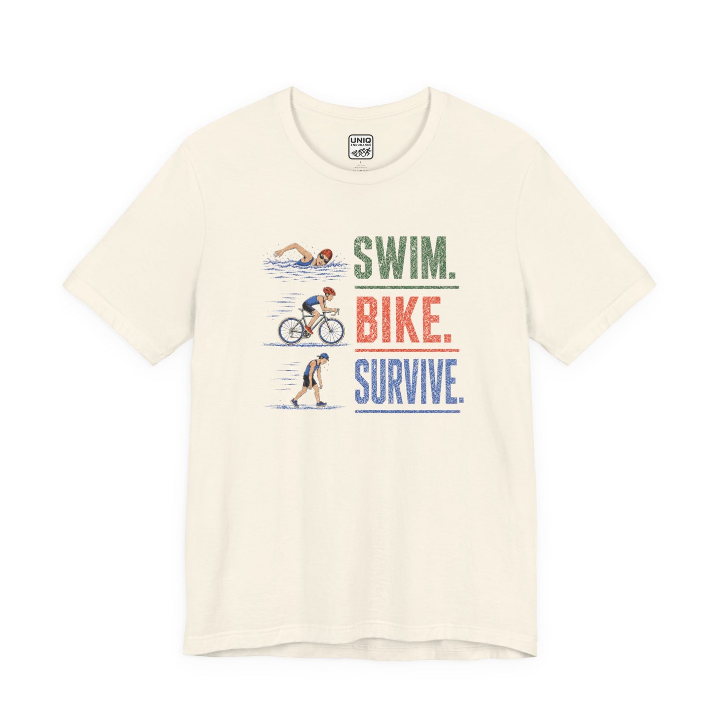 Swim Bike Survive Texture Tee