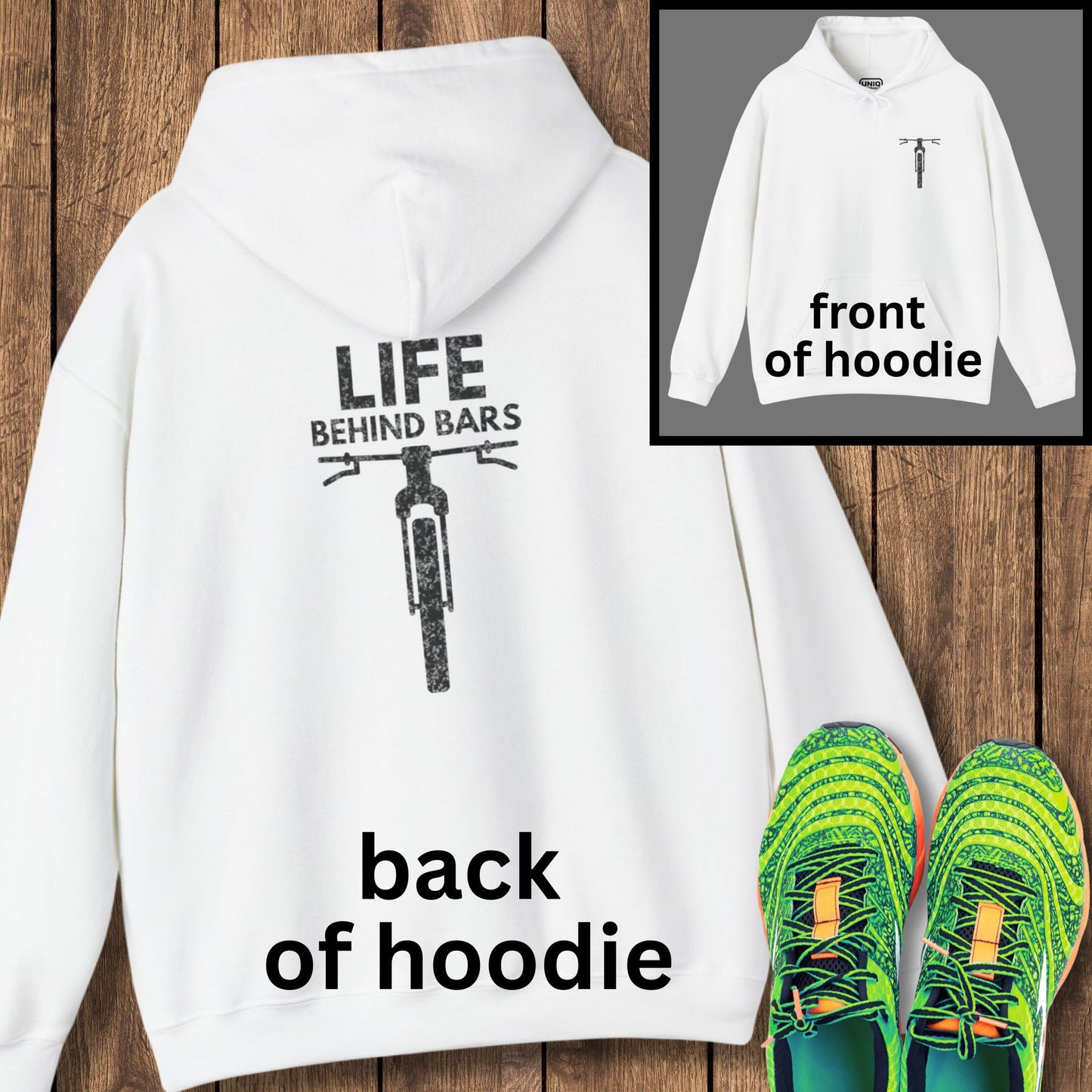 Behind Bars Back Print Hoodie
