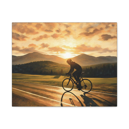Sunset Female Cyclist 2