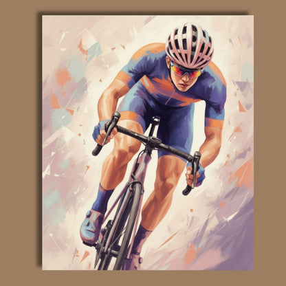 Color Splash Cyclist - Female