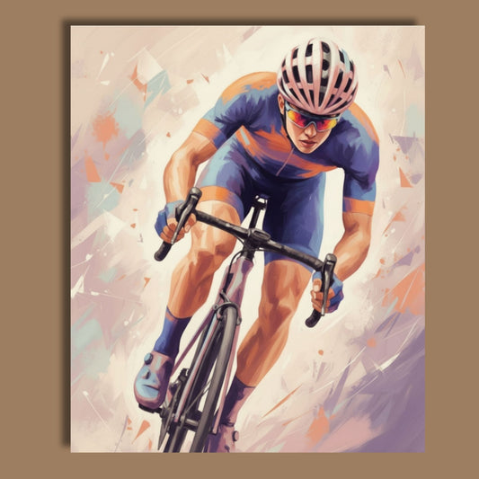 Color Splash Cyclist - Female