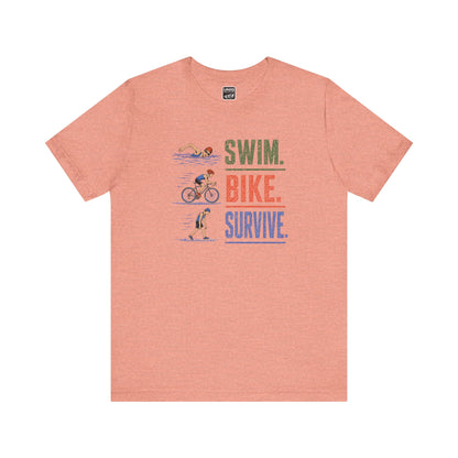 Swim Bike Survive Texture Tee