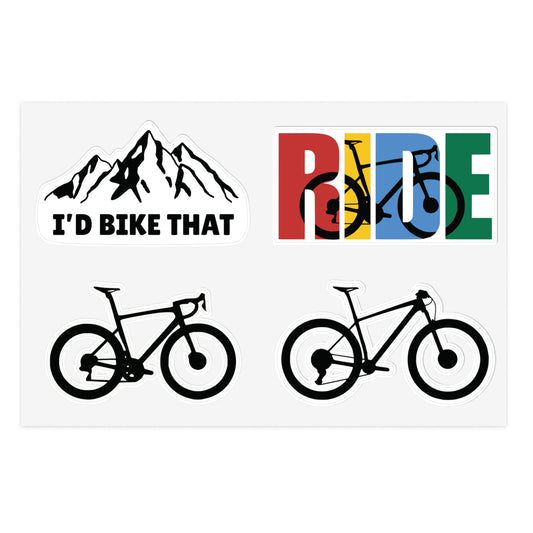 Cycling Sticker Sheet