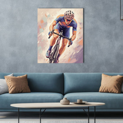 Color Splash Cyclist - Female