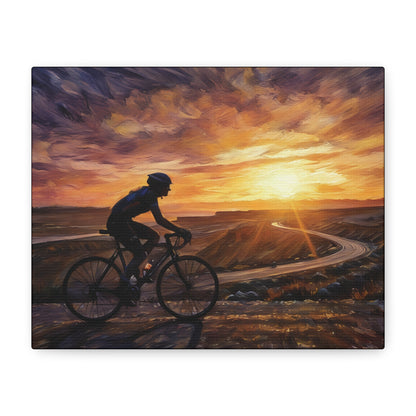 Sunset Female Cyclist