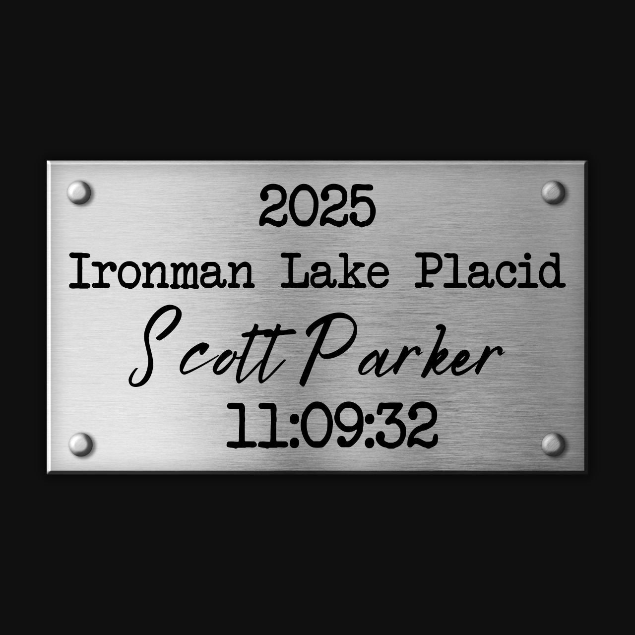 Silver Race Plaque For Canvas Art