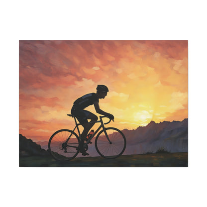 Sunset Male Cyclist