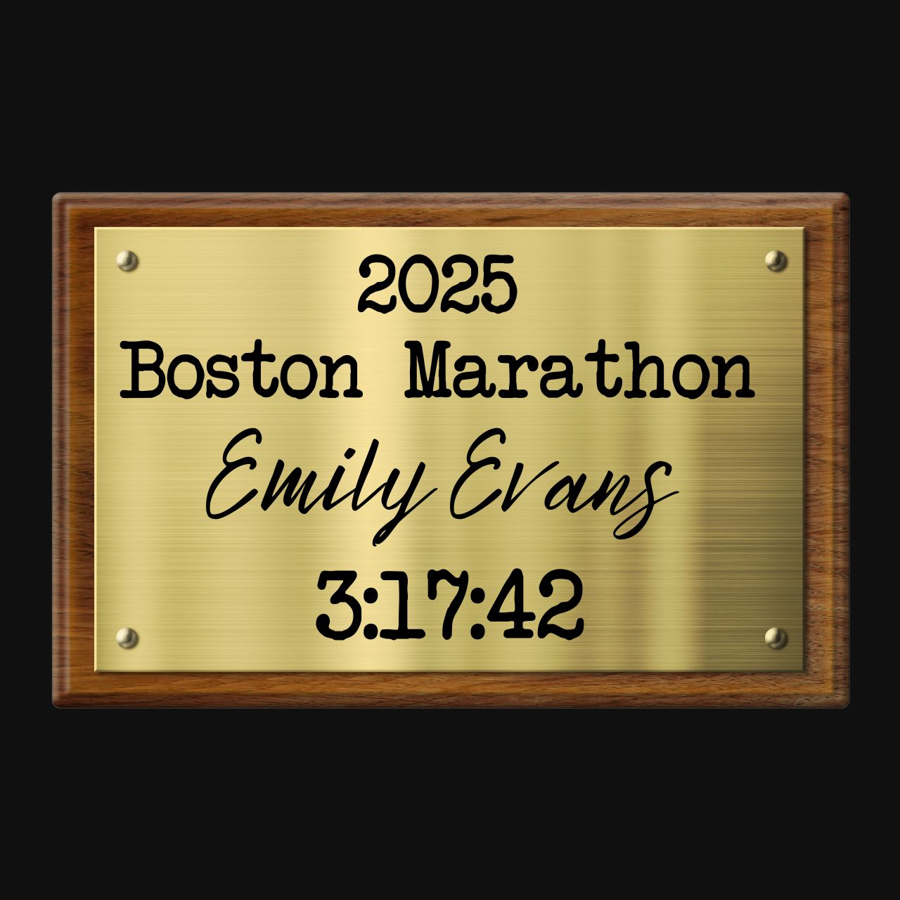 Gold Race Plaque For Canvas Art