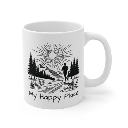 Happy Place Running Mug