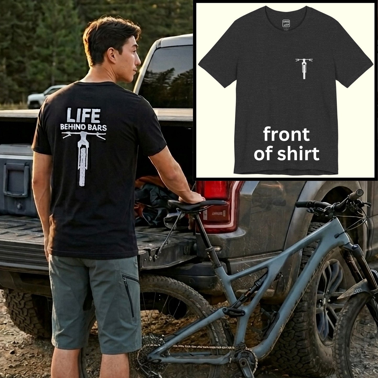 Back Print Behind Bars Tee