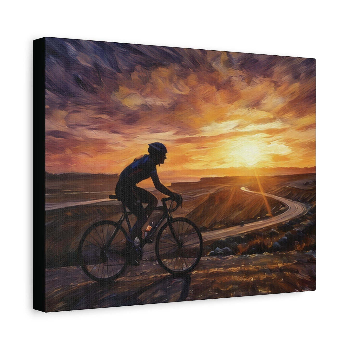 Sunset Female Cyclist