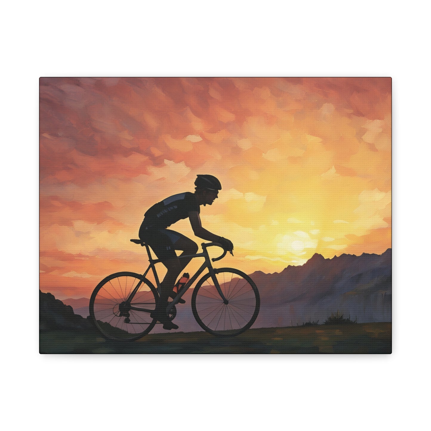 Sunset Male Cyclist