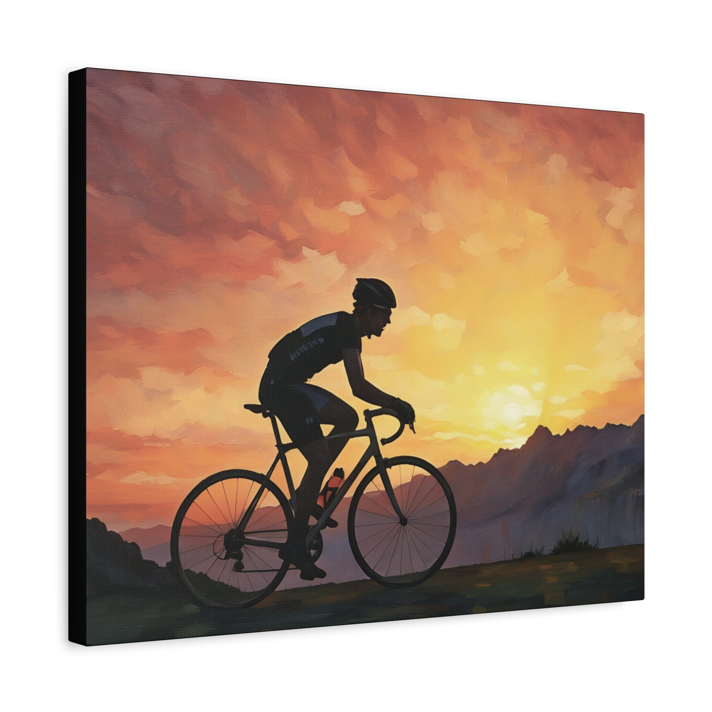 Sunset Male Cyclist