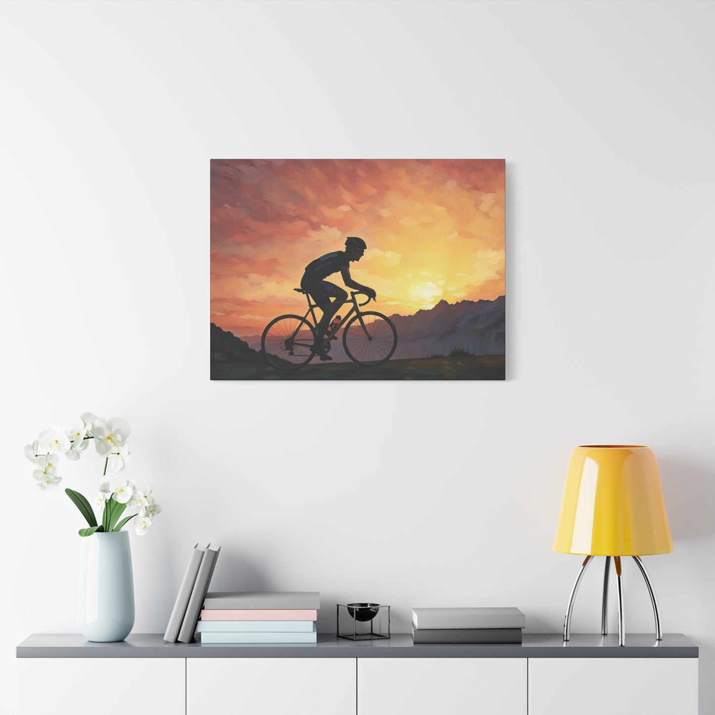Sunset Male Cyclist