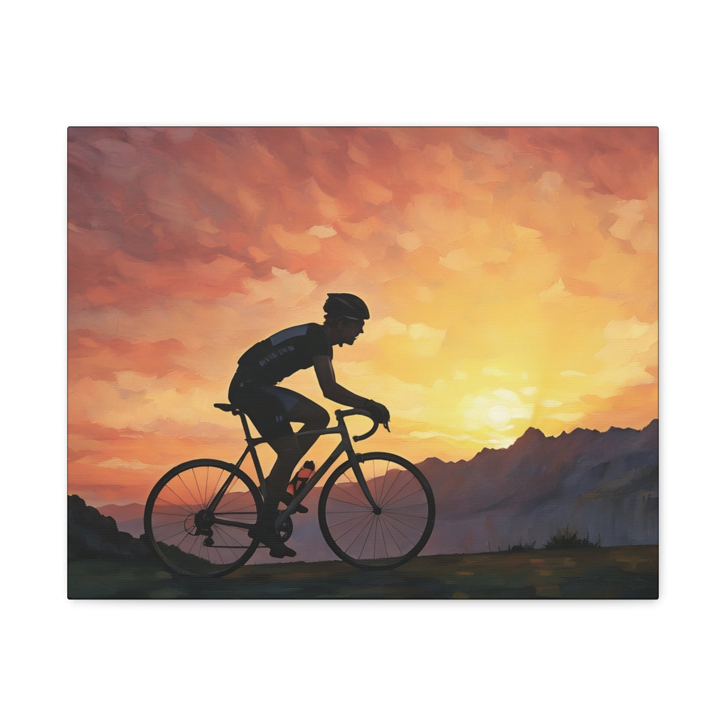 Sunset Male Cyclist