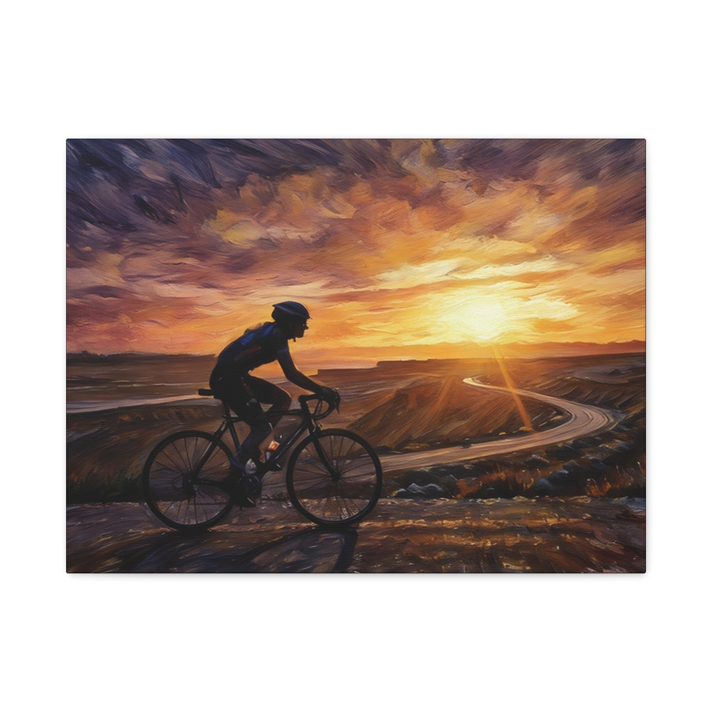 Sunset Female Cyclist