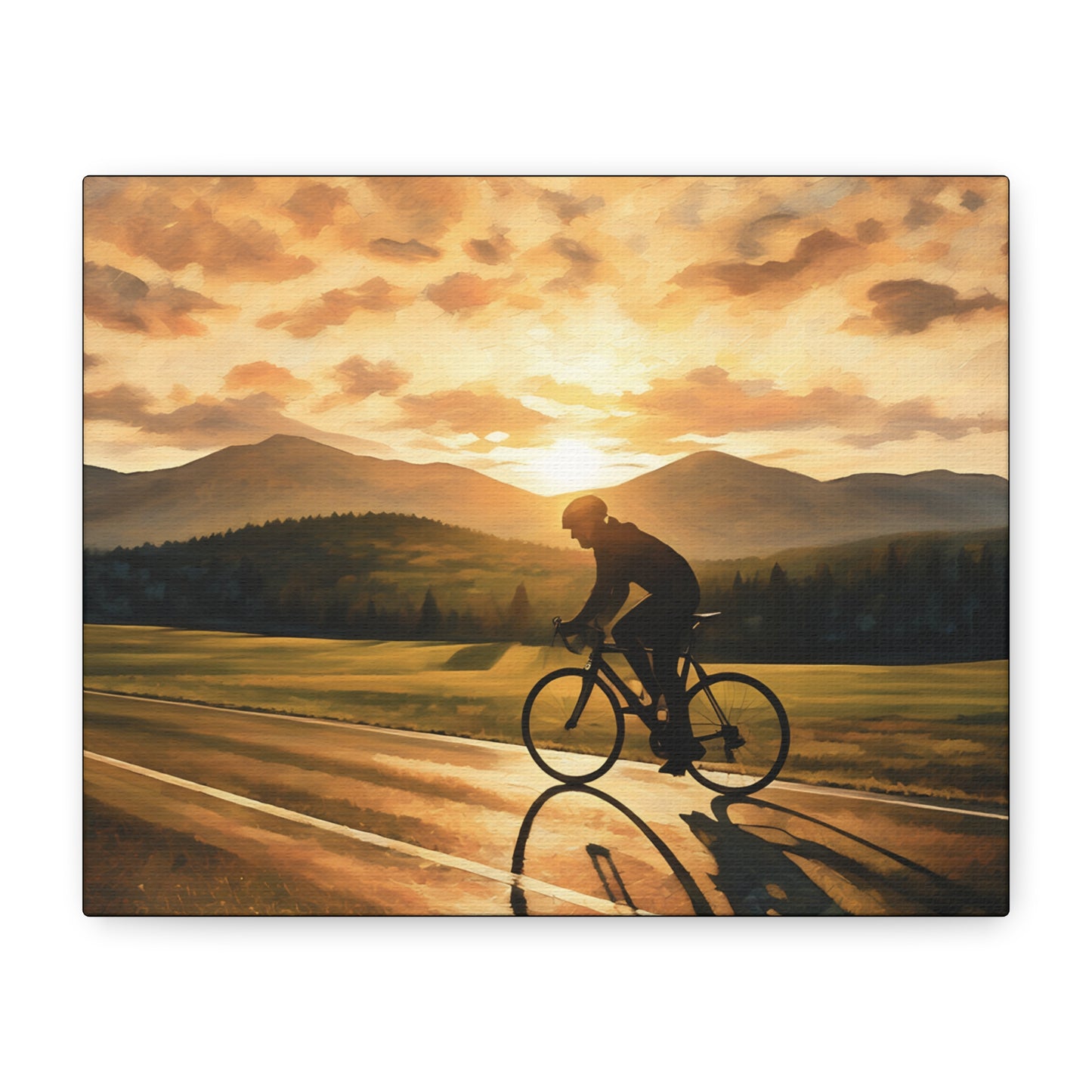 Sunset Female Cyclist 2
