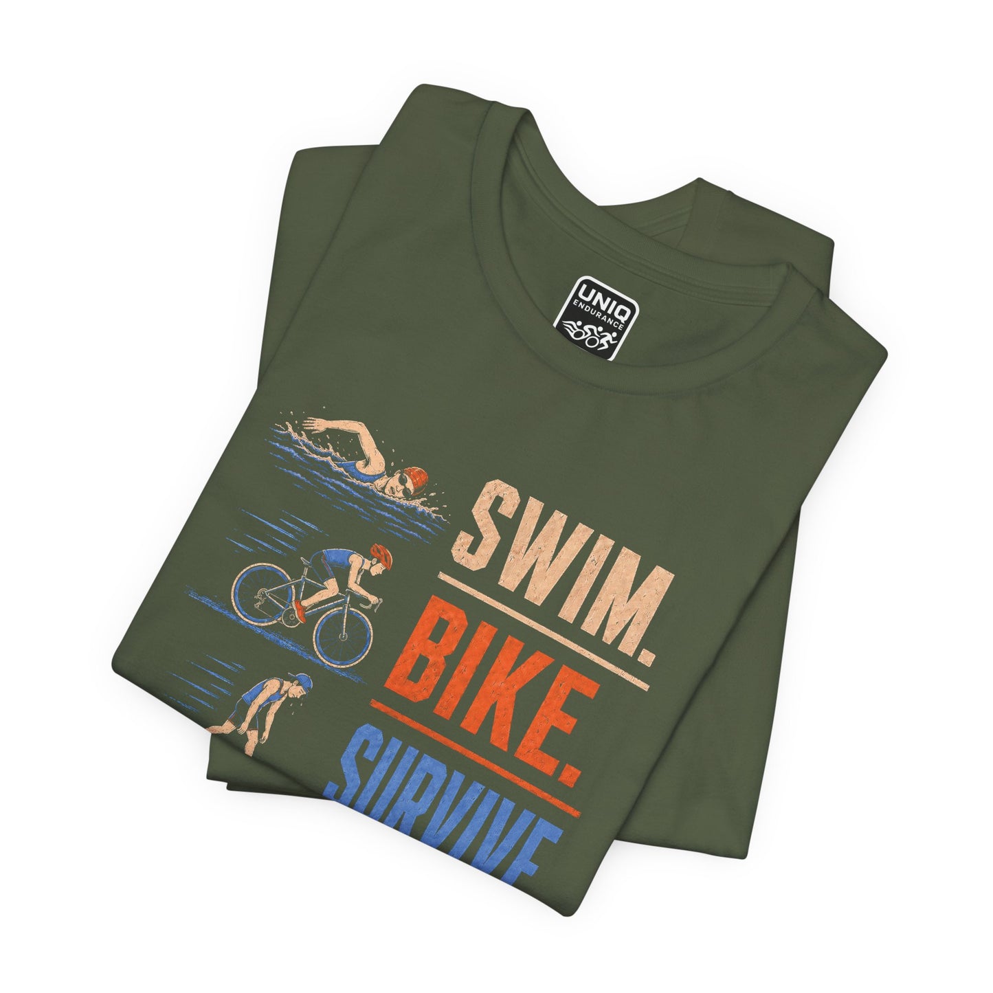 Swim Bike Survive Texture Tee