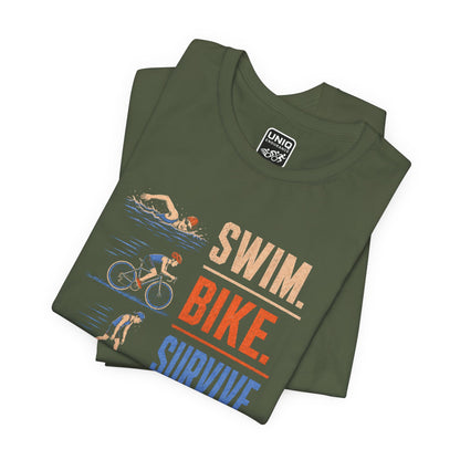 Swim Bike Survive Texture Tee