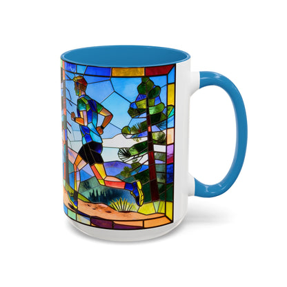 Stained Glass Trail Runners Mug